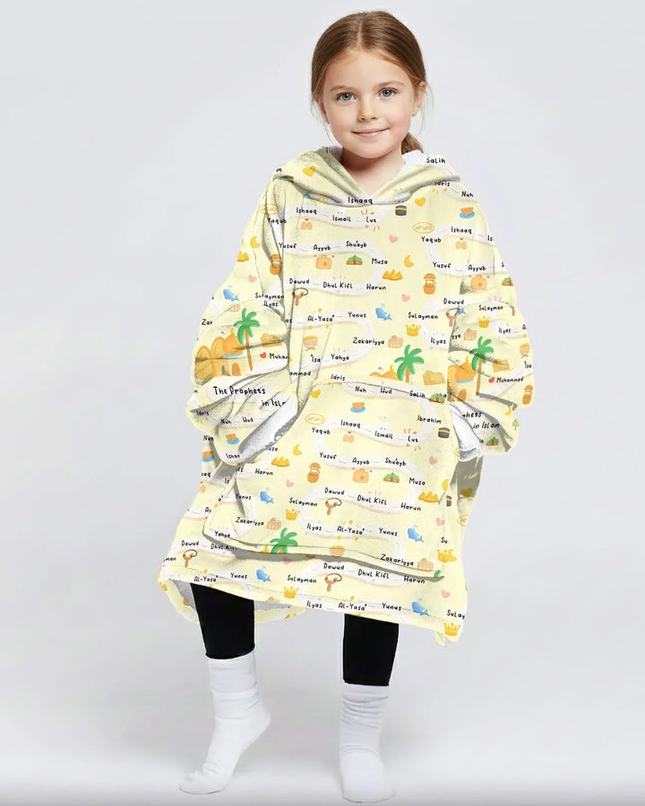The Prophets in Islam Wearable Bamboo Blanket Hoodie