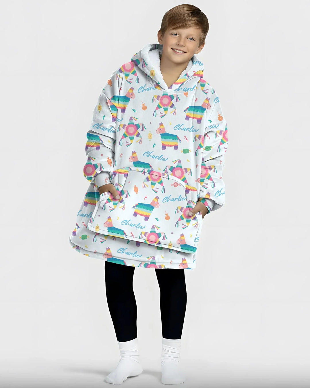 Custom Name Smash the Pinata Bamboo Blanket Hoodie