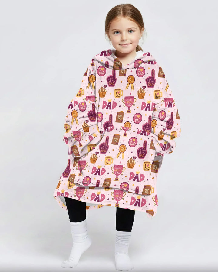 World's Best Dad Bamboo Blanket Hoodie