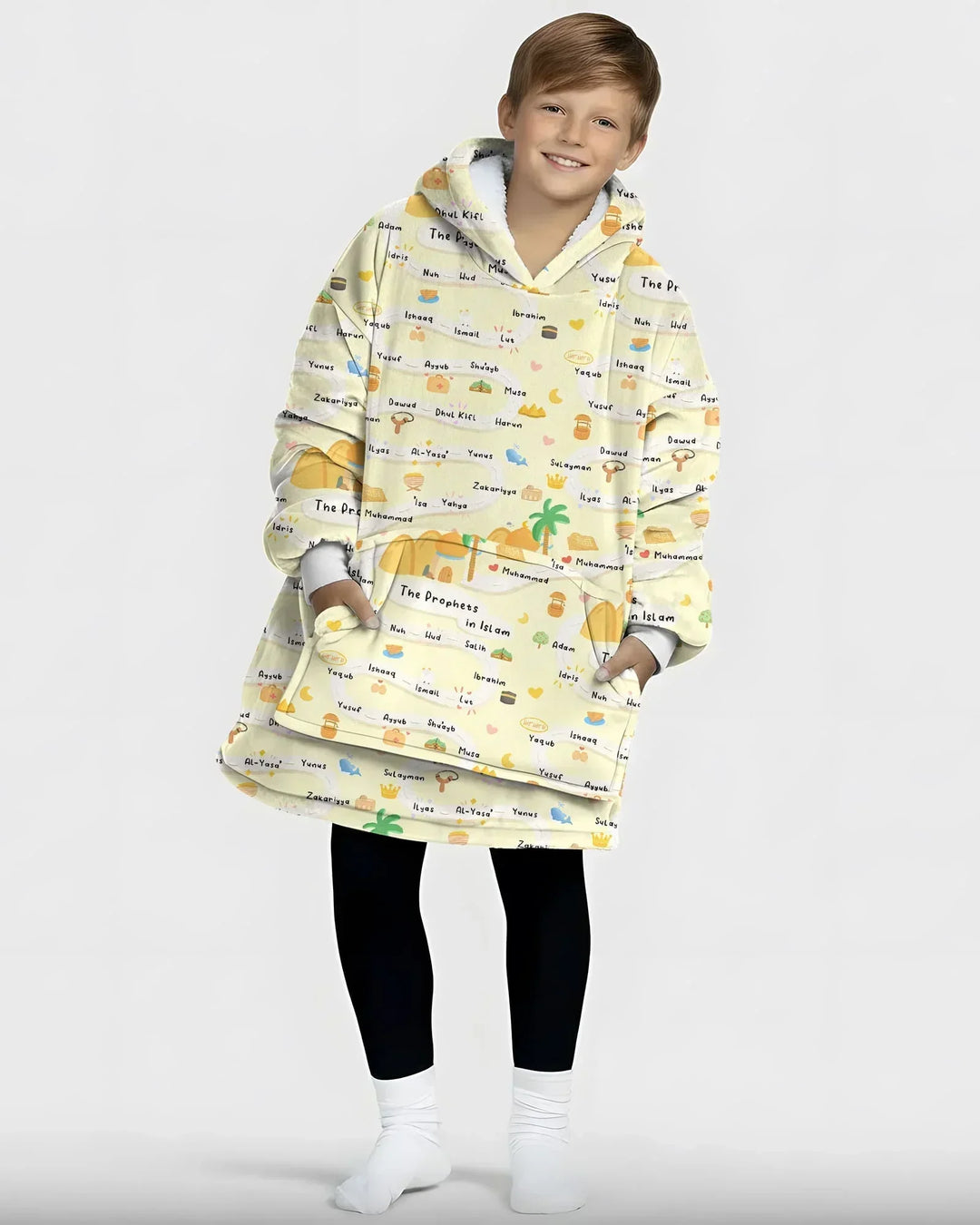 The Prophets in Islam Wearable Bamboo Blanket Hoodie