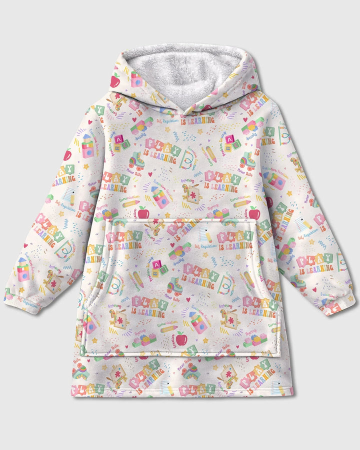 Play and Learn Bamboo Blanket Hoodie