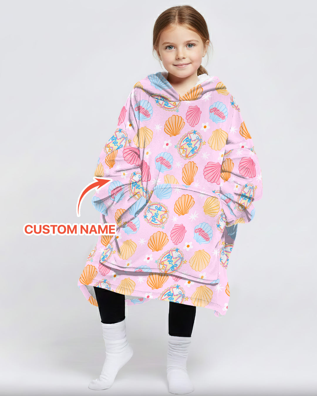 Mermaid Back To School Bamboo Blanket Hoodie
