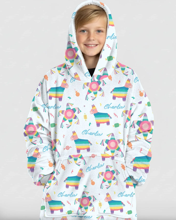 Custom Name Smash the Pinata Bamboo Blanket Hoodie