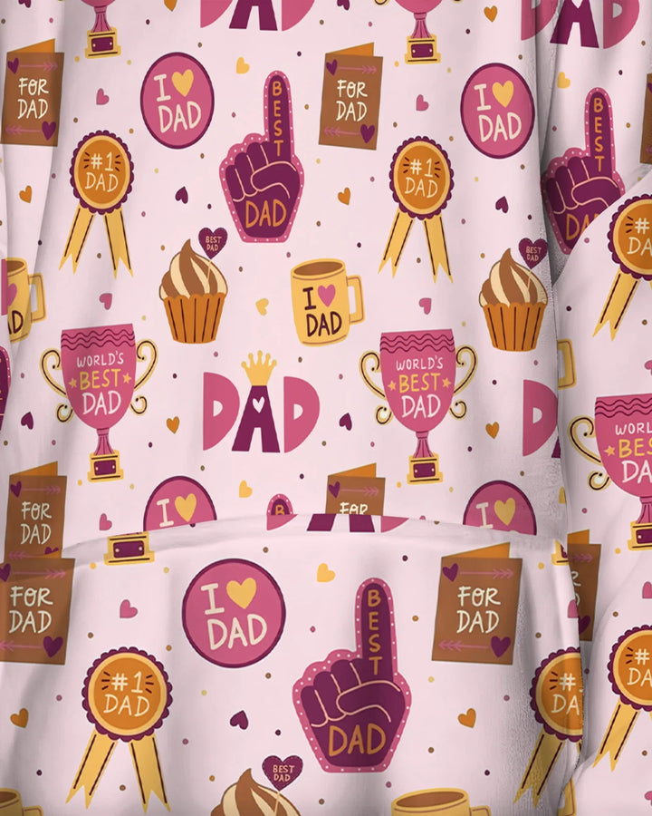 World's Best Dad Bamboo Blanket Hoodie