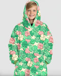 Lucky Vibes Shamrock Wearable Bamboo Blanket Hoodie