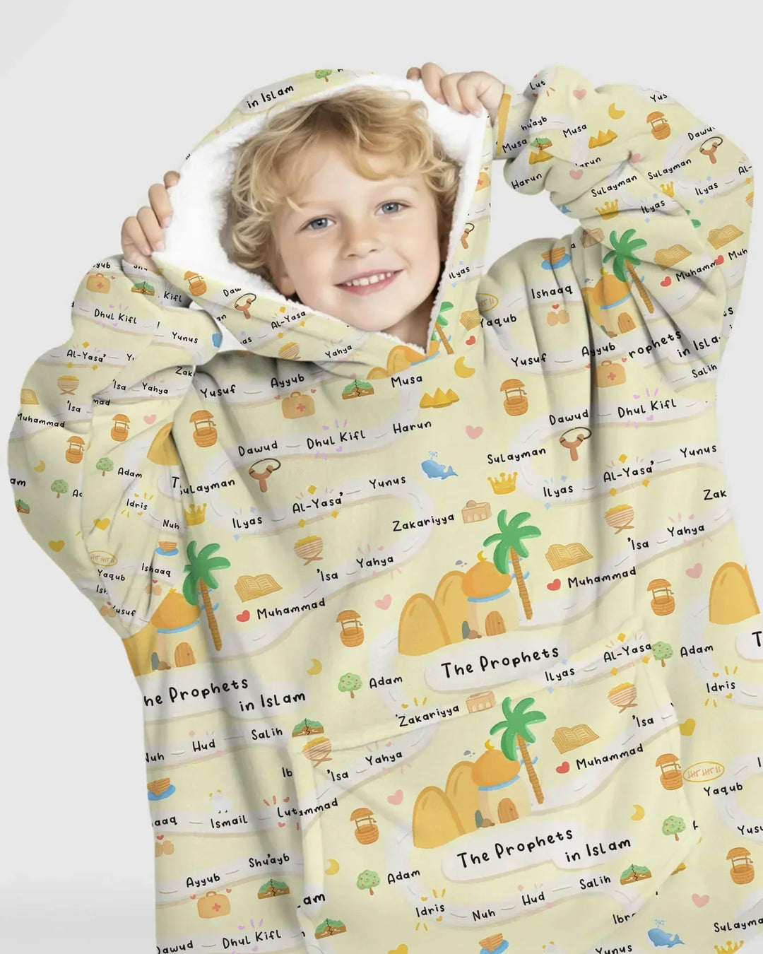 The Prophets in Islam Wearable Bamboo Blanket Hoodie