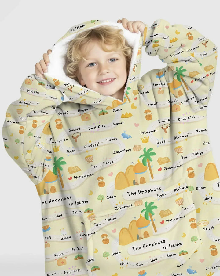 The Prophets in Islam Wearable Bamboo Blanket Hoodie
