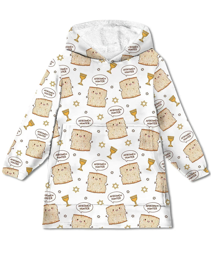 Afikomen Hunter Wearable Bamboo Blanket Hoodie