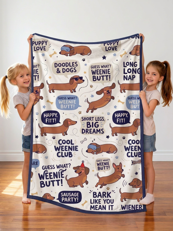 Guess What? Weenie Butt Bamboo Blanket