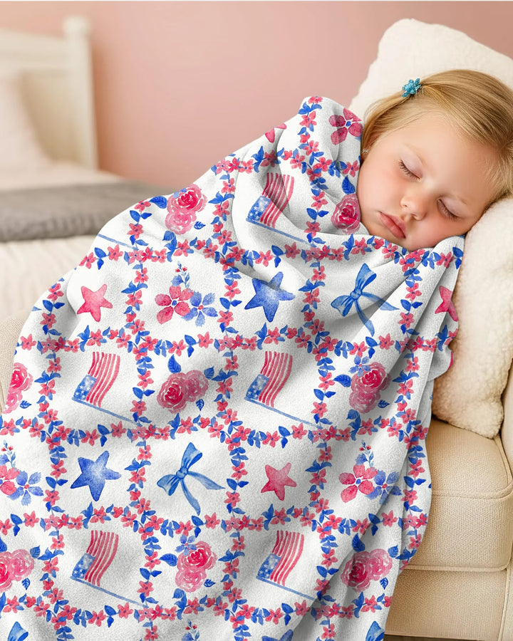 Americana Bloom Blanket