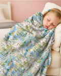 Watercolor Mallard Duck Bamboo Blanket