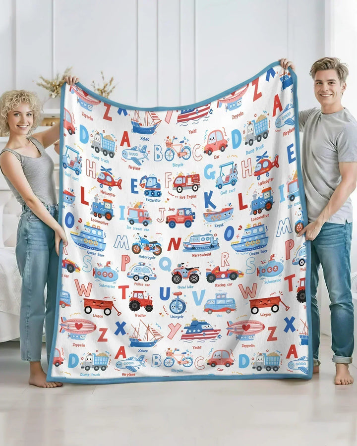 Patriotic Construction Bamboo Blanket