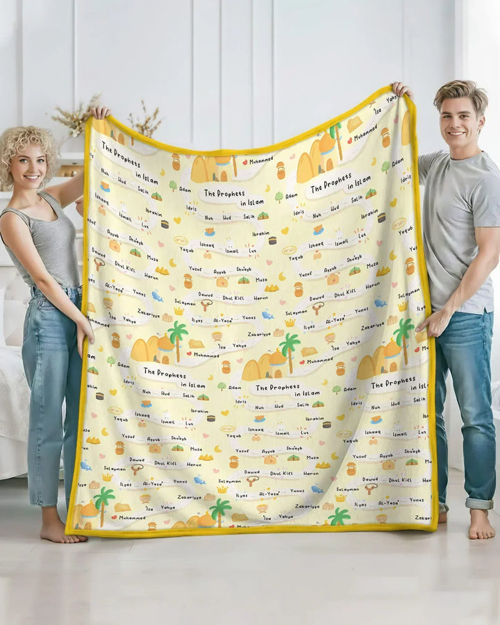The Prophets in Islam Bamboo Blanket