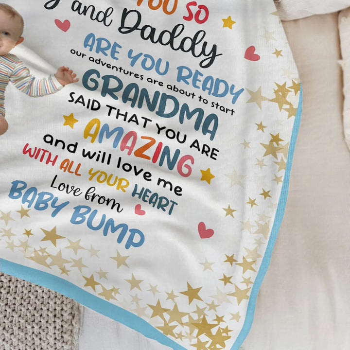 I Know I'm Just A Little Bump Custom Bamboo Blanket