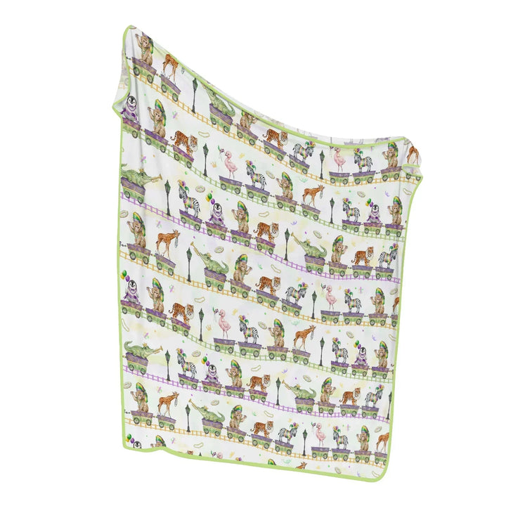 Mardi Gras Jungle Krewe Bamboo Blanket