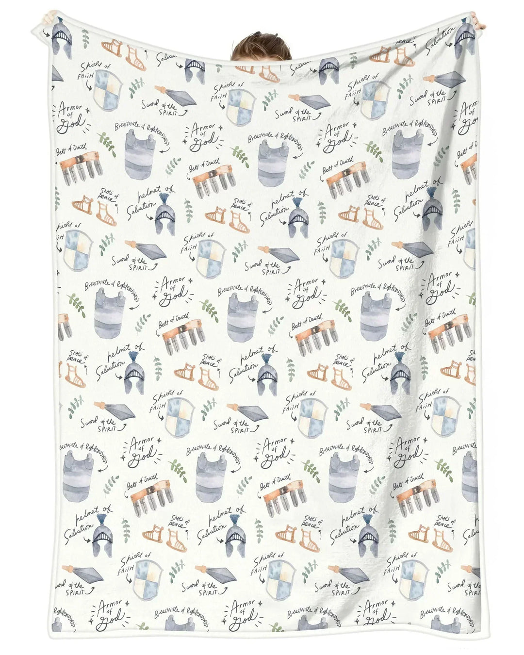 Ephesians 6:10-18 Armor of God Bamboo Blanket