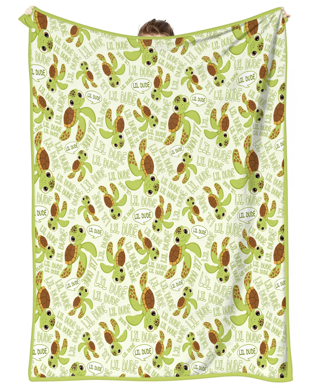 Father and Son Turtle Bamboo Blanket