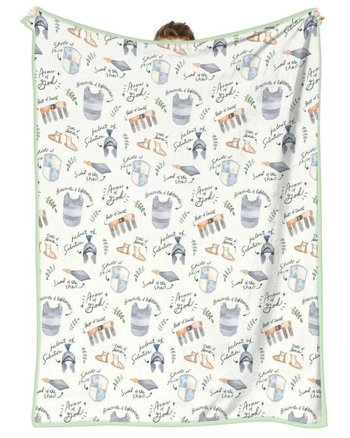 Ephesians 6:10-18 Armor of God Bamboo Blanket