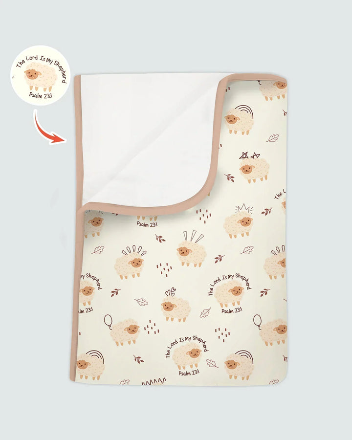The Lord Is My Shepherd Baby Bamboo Blanket