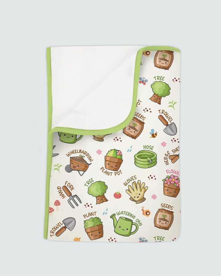 Kawaii Garden Crew Bamboo Blanket