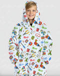 Custom Name Dad & Me Fixer Crew Blanket Hoodie
