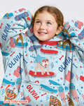 Joyful American Skates Custom Blanket Hoodie