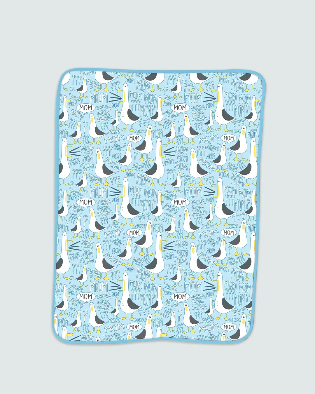 Funny Seagull MOM Bamboo Blanket