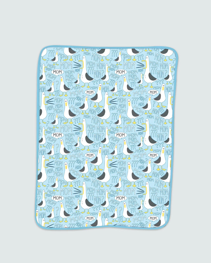 Funny Seagull MOM Bamboo Blanket