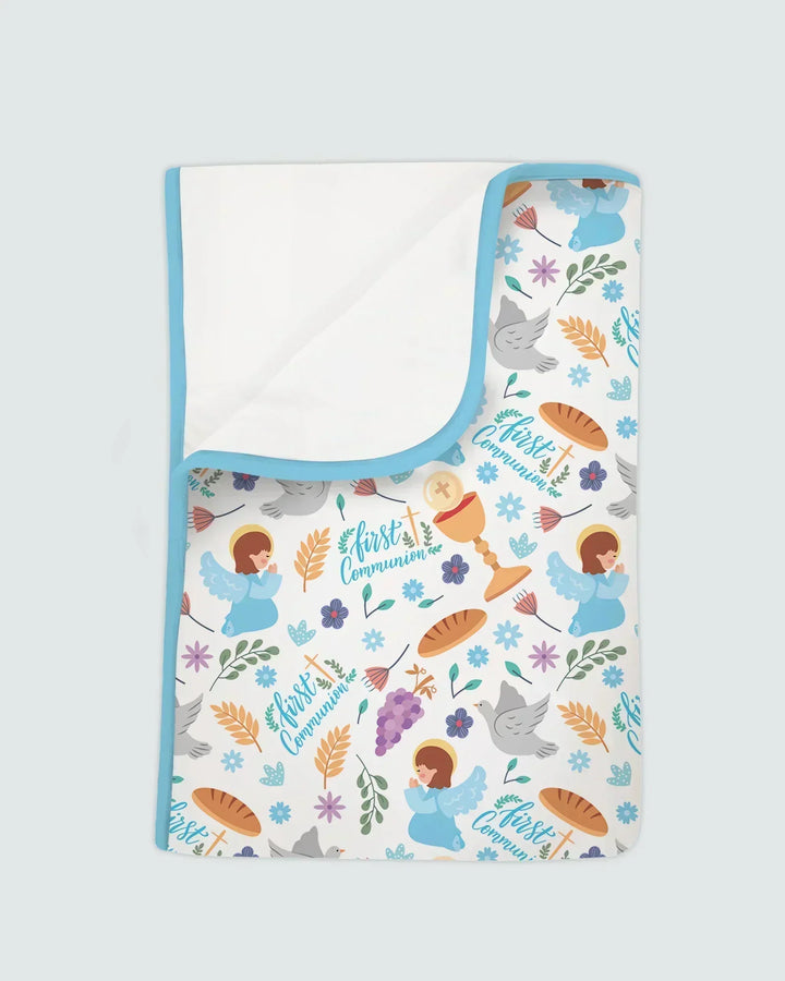 First Communion Bamboo Blanket