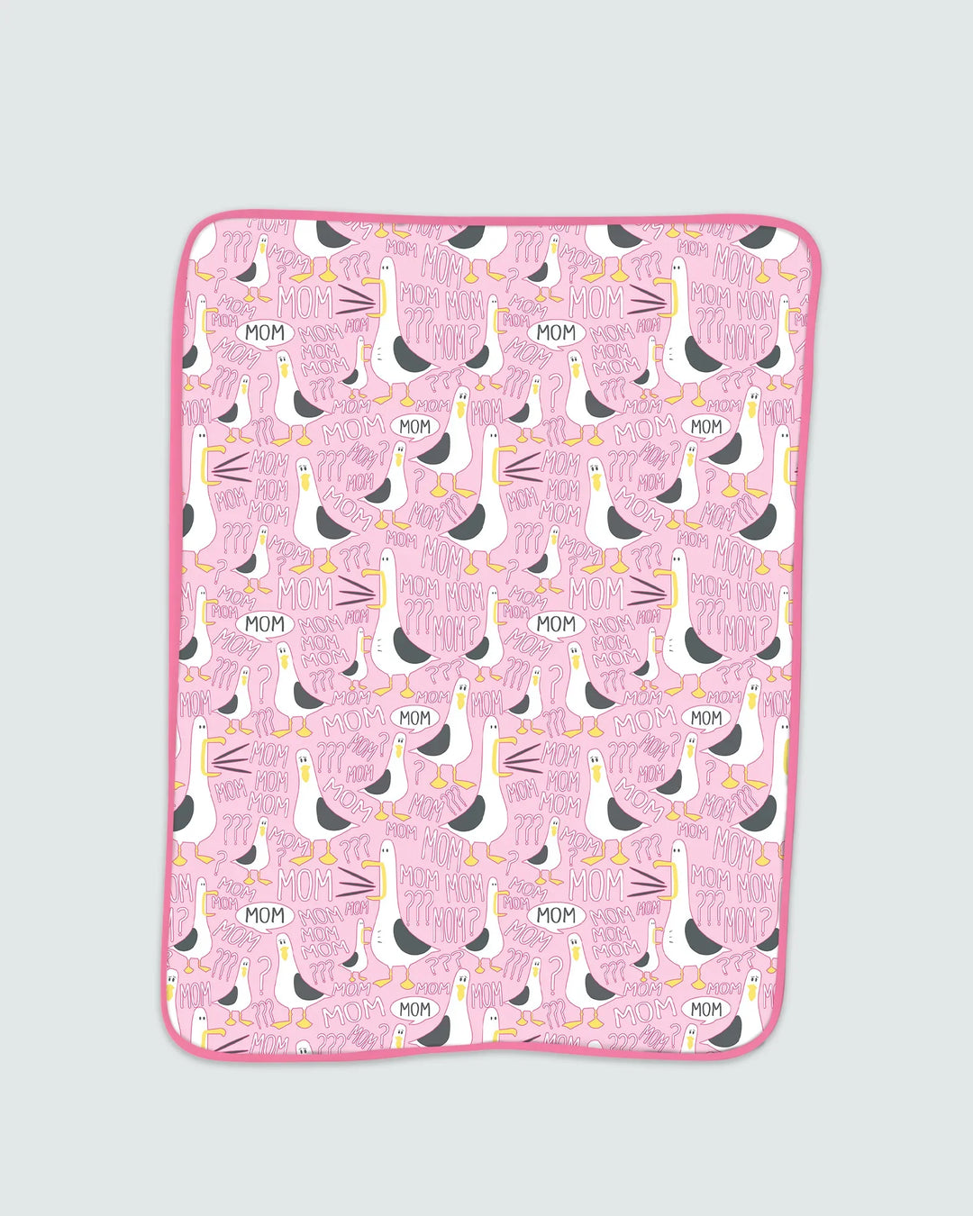 Funny Seagull MOM Bamboo Blanket