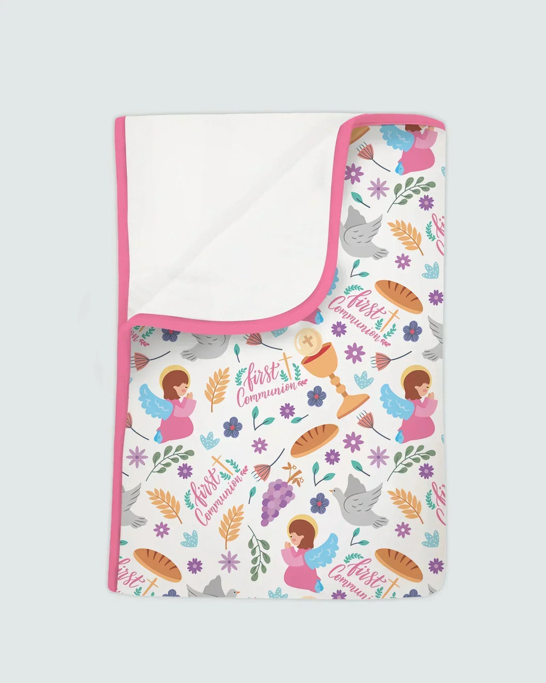 First Communion Bamboo Blanket
