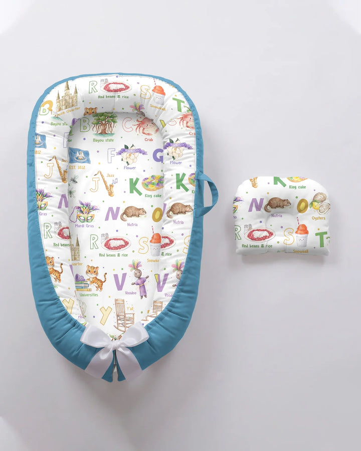 Alphabet of Lousiana Bamboo Baby Nest Bed