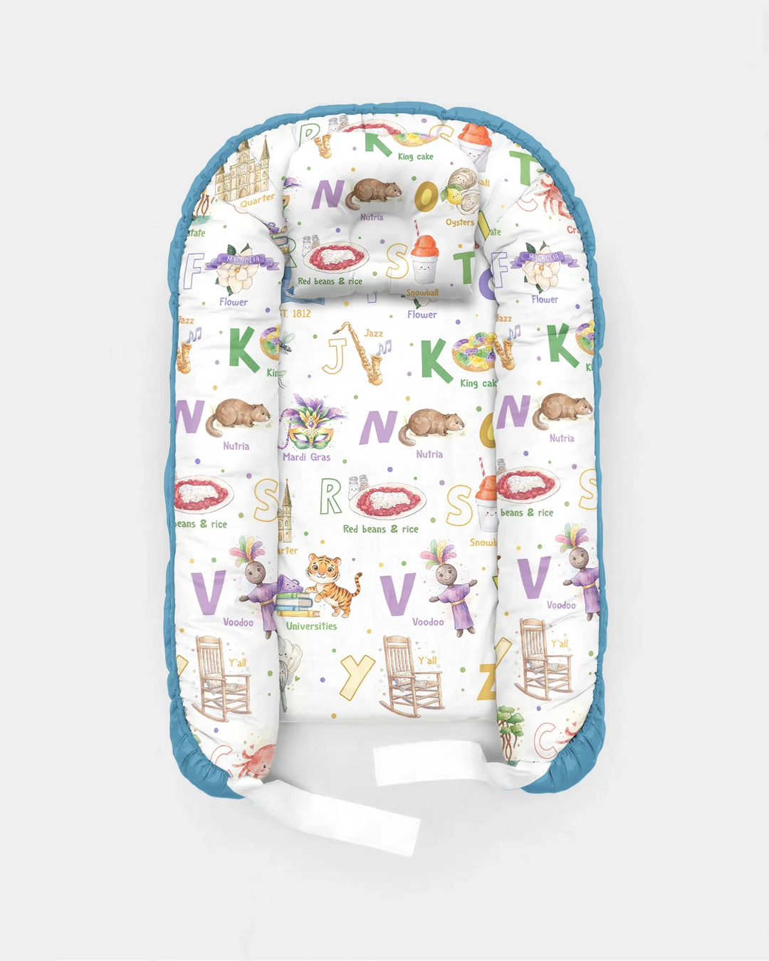 Alphabet of Lousiana Bamboo Baby Nest Bed