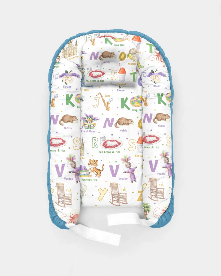 Alphabet of Lousiana Bamboo Baby Nest Bed