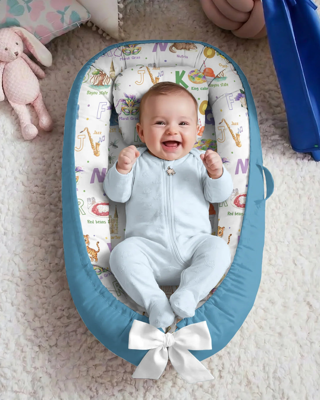 Alphabet of Lousiana Bamboo Baby Nest Bed