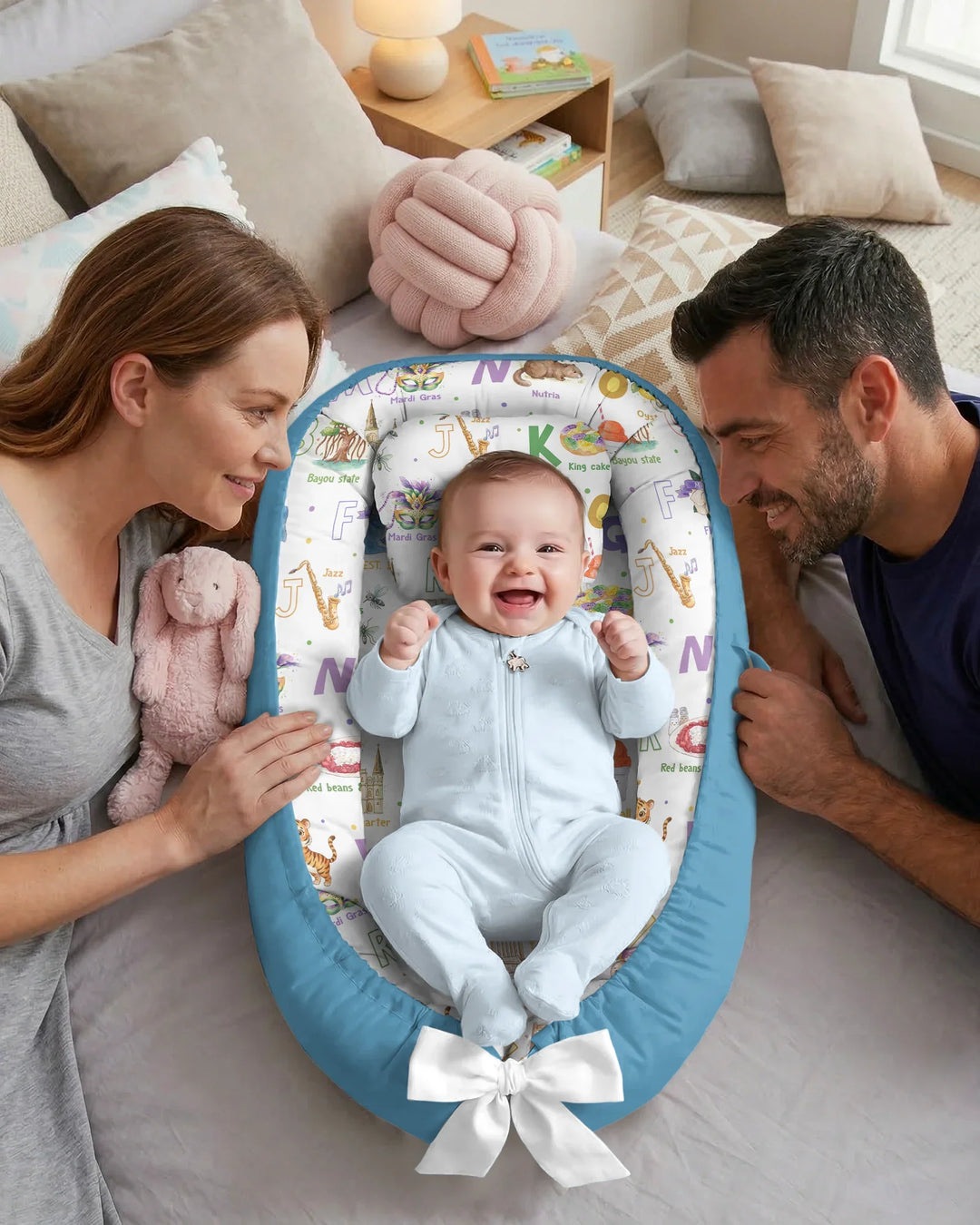 Alphabet of Lousiana Bamboo Baby Nest Bed