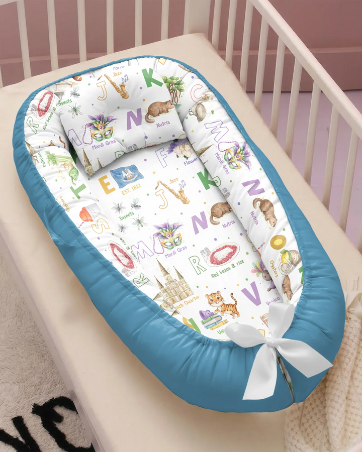 Alphabet of Lousiana Bamboo Baby Nest Bed