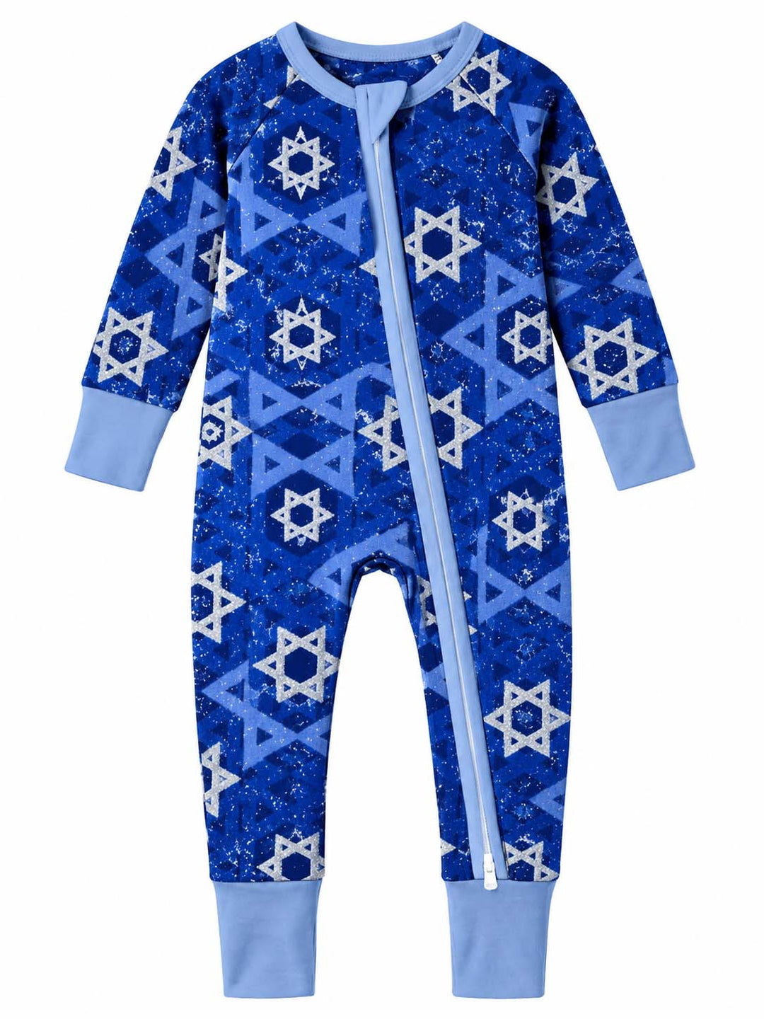 Blue Star of David Bamboo Convertible Zippy