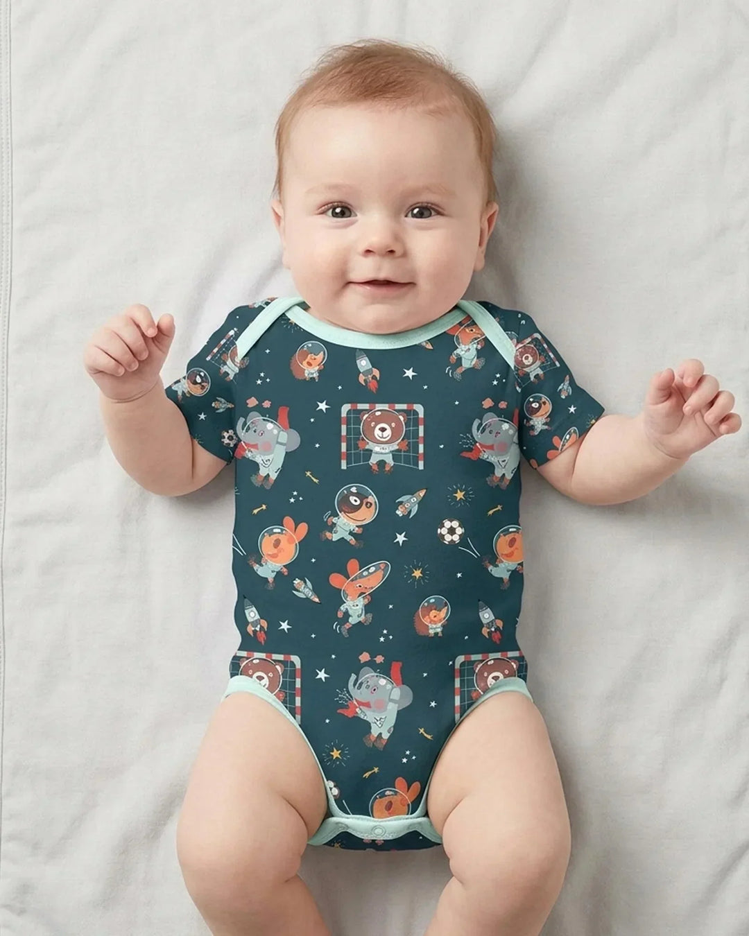Space Soccer Bamboo Bodysuit