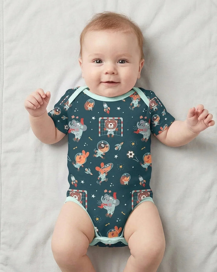 Space Soccer Bamboo Bodysuit
