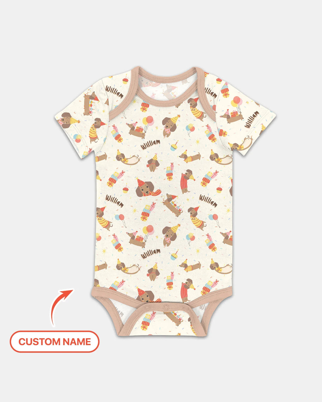 Dachshund Birthday Bamboo Bodysuit