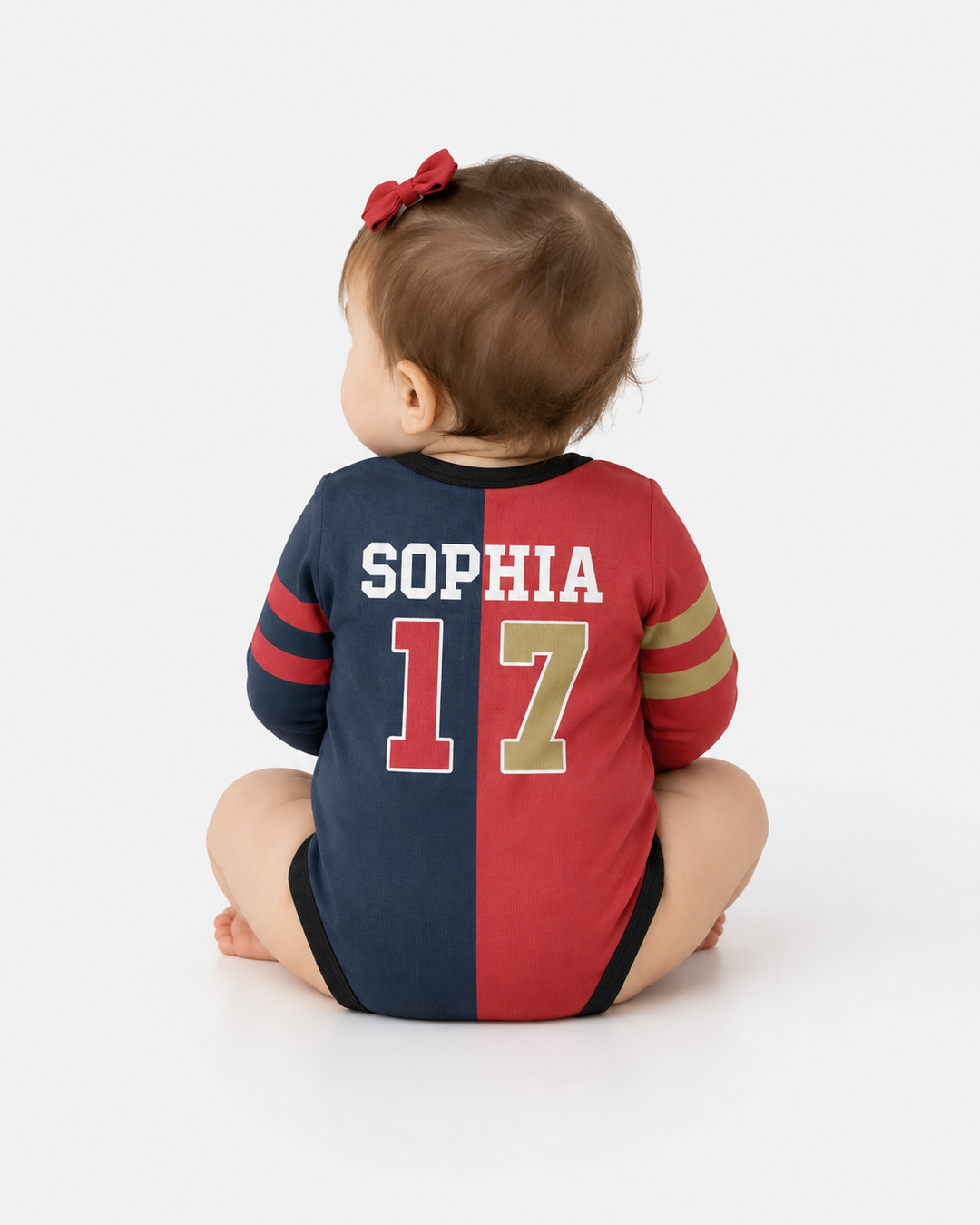 Football Rivalry Family Personalized Bamboo Bodysuit
