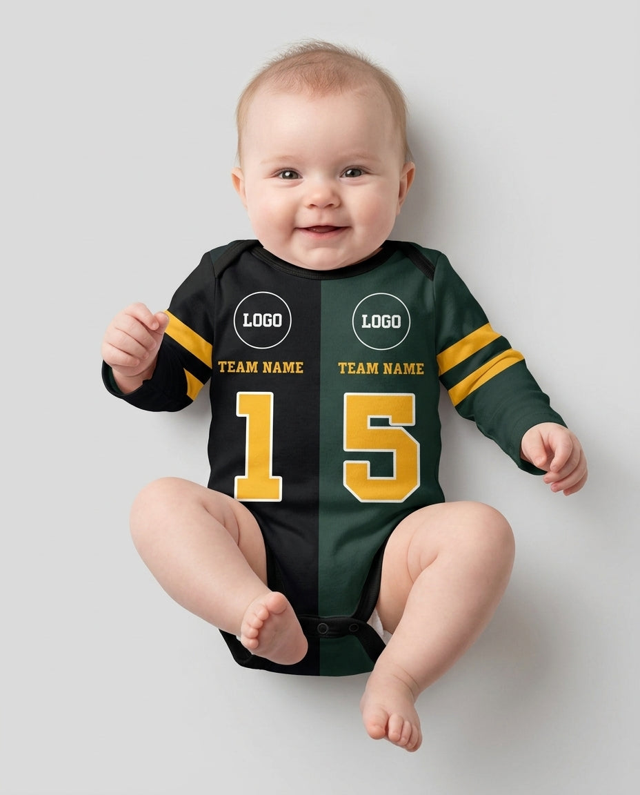 Football Rivalry Family Personalized Bamboo Bodysuit