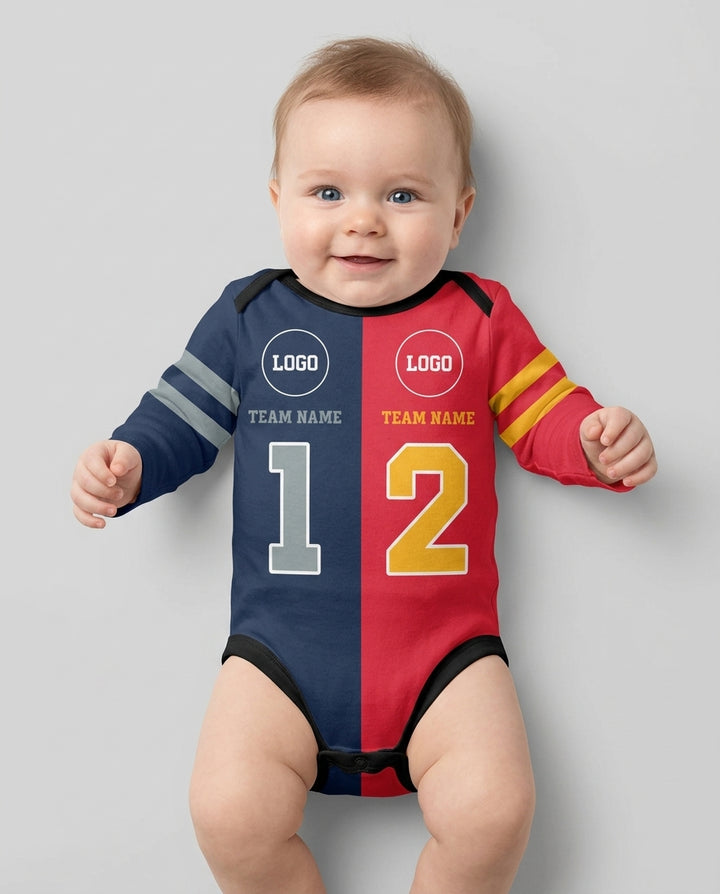Football Rivalry Family Personalized Bamboo Bodysuit
