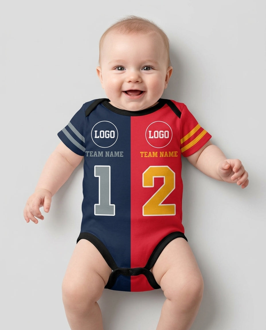 Football Rivalry Family Personalized Bamboo Bodysuit