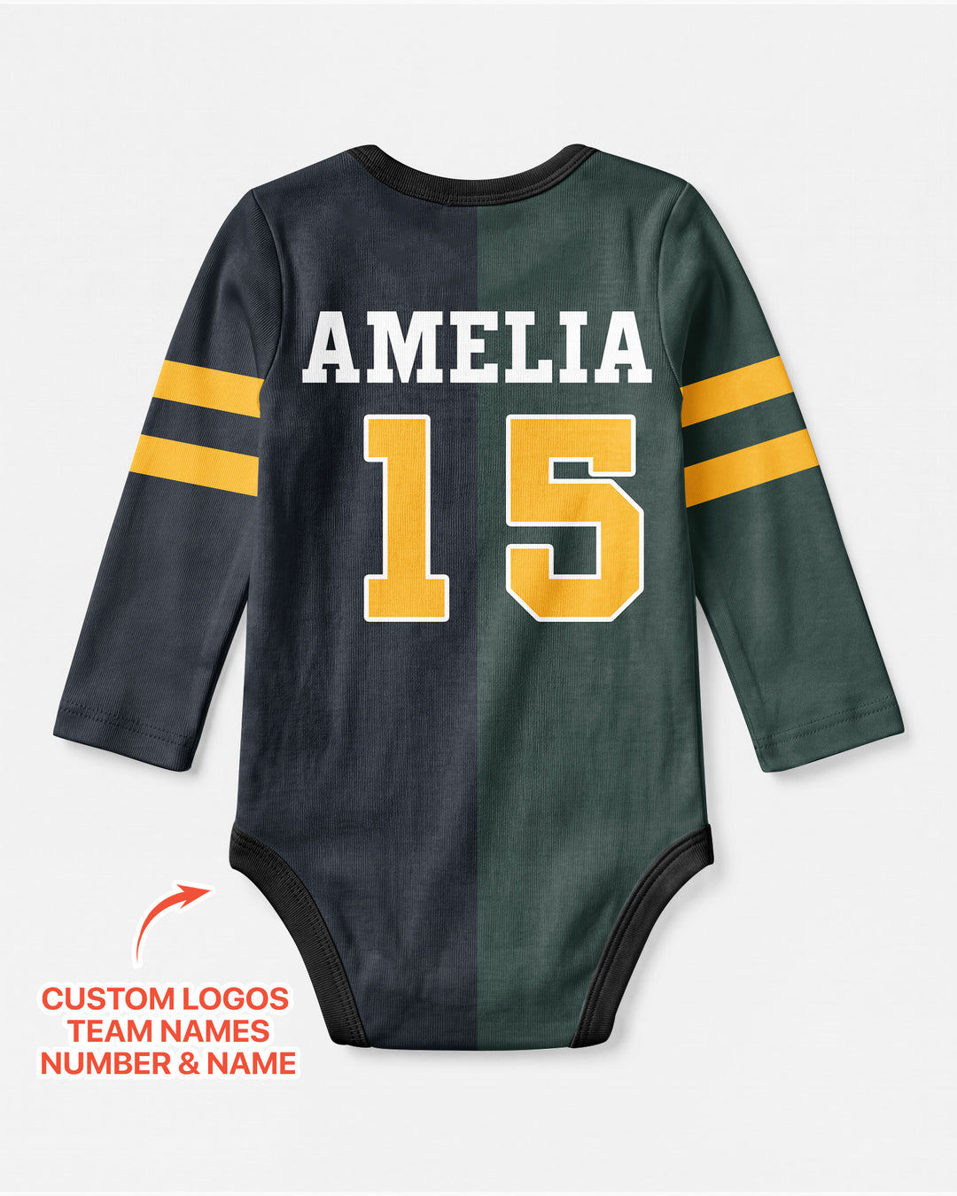 Football Rivalry Family Personalized Bamboo Bodysuit