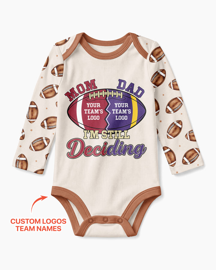I'm Still Deciding House Divided - Upload Two Team Logo Bamboo Bodysuit