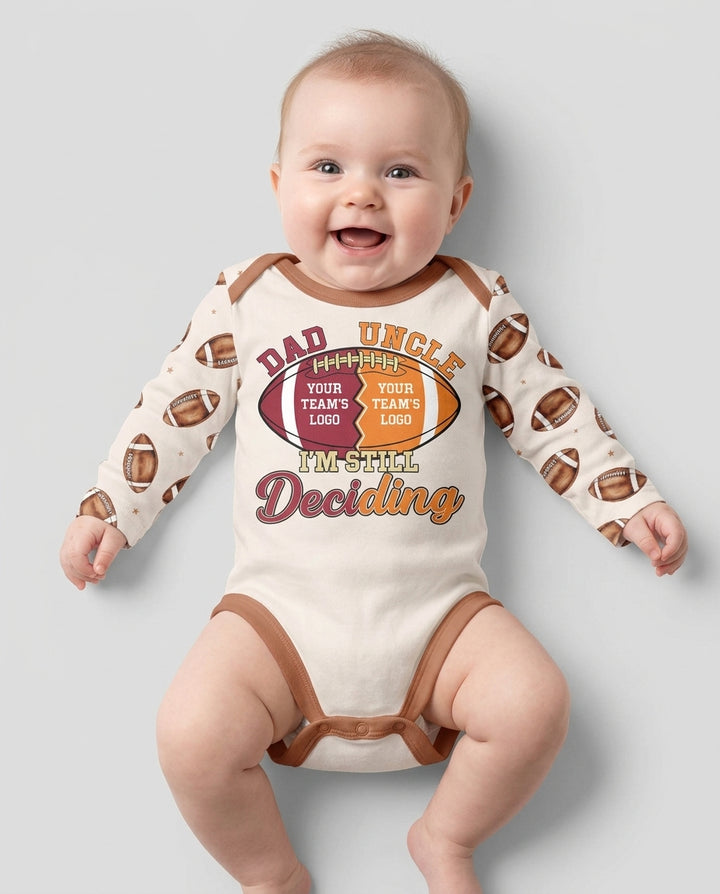 I'm Still Deciding House Divided - Upload Two Team Logo Bamboo Bodysuit