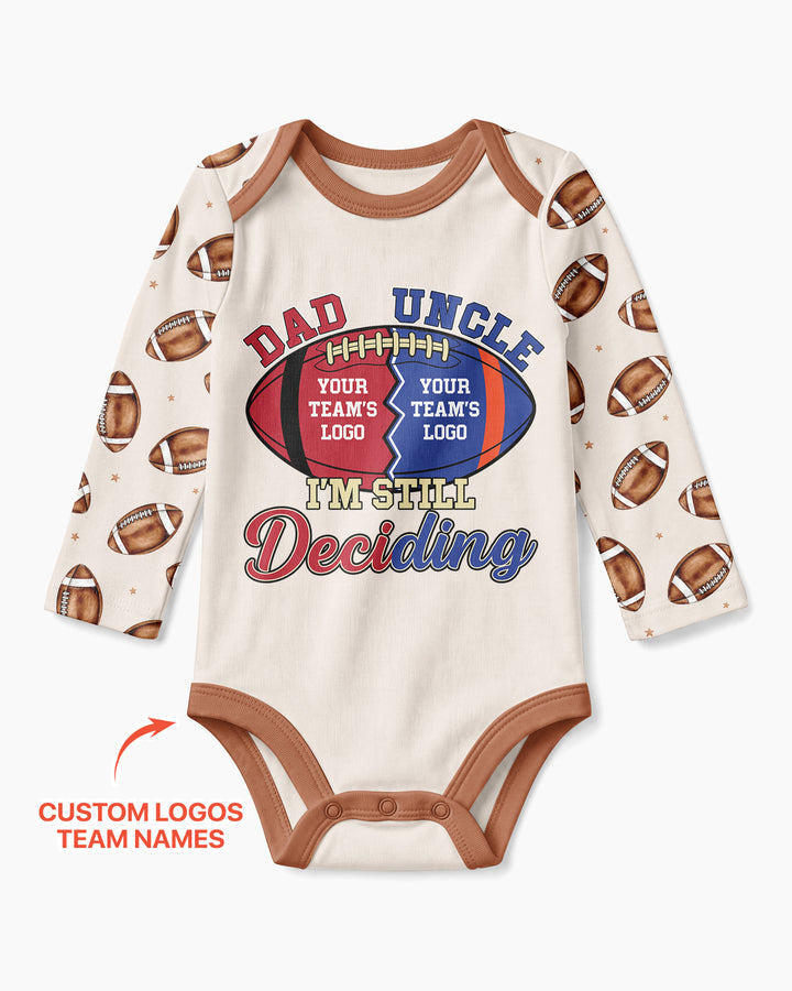 I'm Still Deciding House Divided - Upload Two Team Logo Bamboo Bodysuit