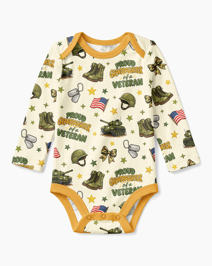 Proud Grandchild Of A Veteran Bamboo Bodysuit